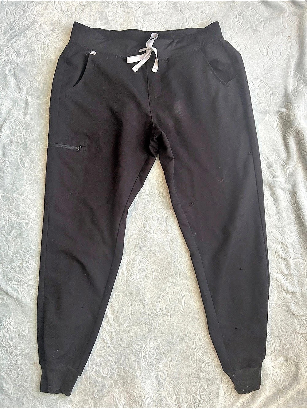 FIGS Technical Collection Zamora Jogger Pants in Black Size Medium